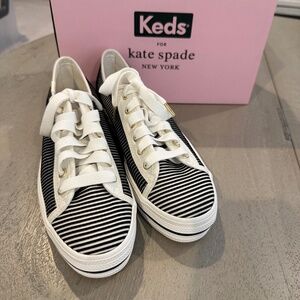 Kate Spade New York Keds Triple Kick Mesh Black Sz. 6.5